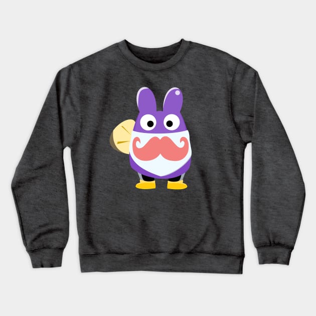 bumbnabbit change of wardrobe (moustache) Crewneck Sweatshirt by prettyguardianstudio